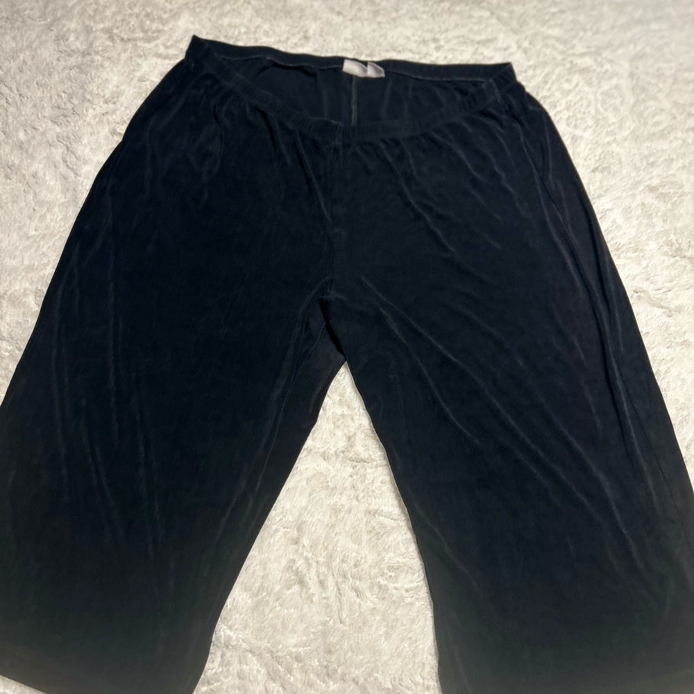 Chico’s jersey‎ timeless black pull on pants cropped capris